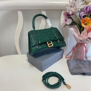 Balenciaga Hourglass Xs green Top Handle Bag