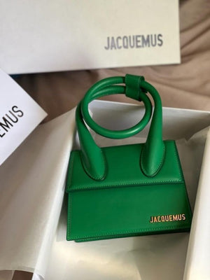 Jacquemus Le Chiquito Noeud Mini Bag Green